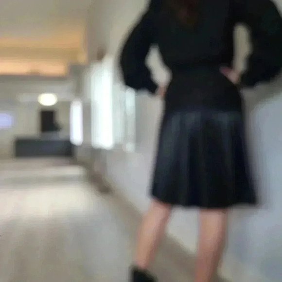 COPY - Black Belted coat puff Sleeves - Picture 7 of 13